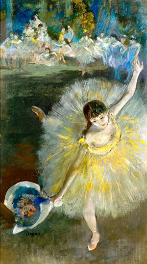 Edgar Degas. 'Finishing the arabesque' 1877