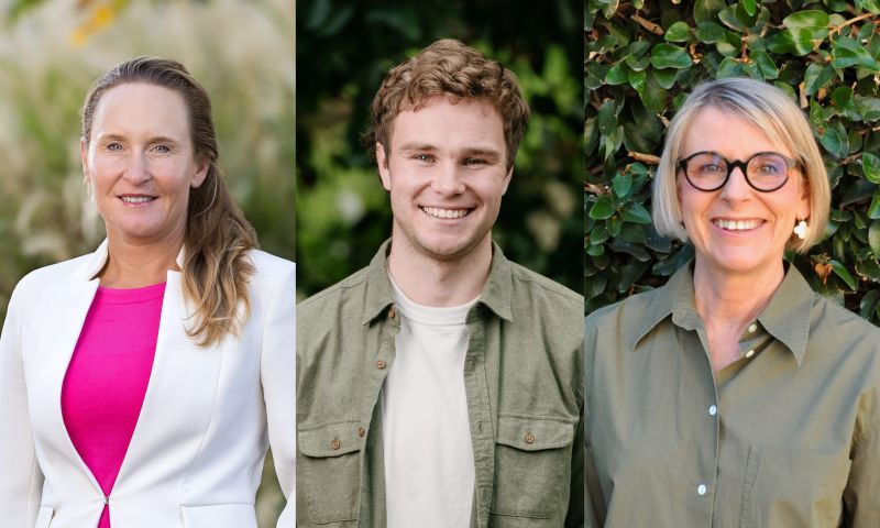 2026 New Horizons Fellows, L-R: Associate Professor Rebecca Patrick, Dr Stuart Henshall and Dr Fiona Reilly. Images supplied.