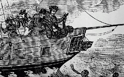 Slaves being thrown overboard from the ship Zong