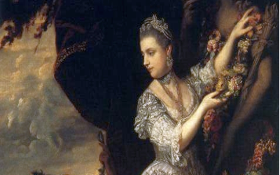 Painting by Joshua Reynolds of Lady Elizabeth Keppel