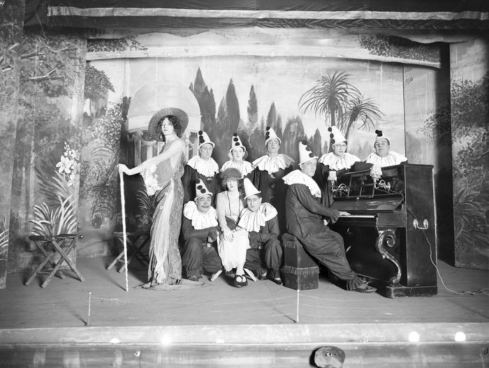 black and white theatre photo