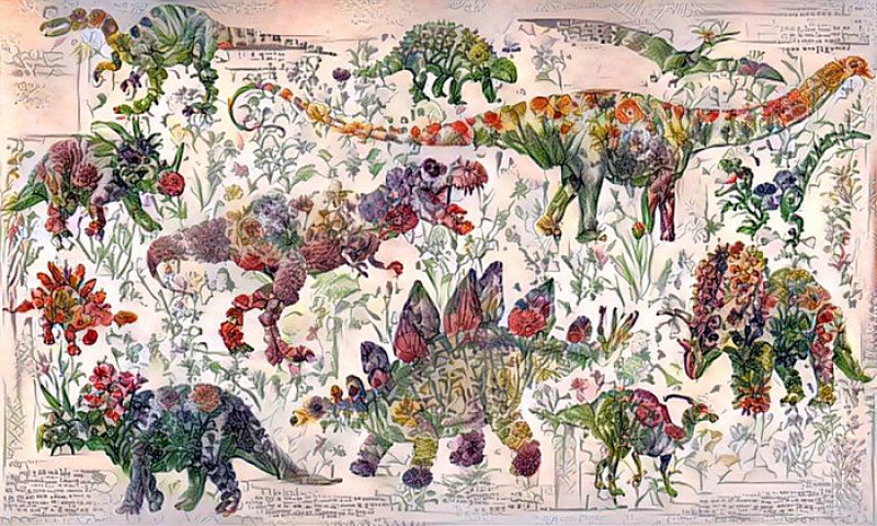 Dinosaurs x Flowers, Chris Rodley, 2017