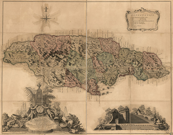 This map of the island of Jamaica 1763