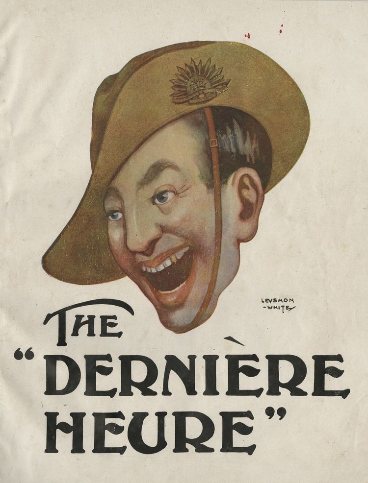 cartoon of a soldier's face grinning