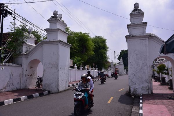 The city of Yogyakarta Indonesia is displayed