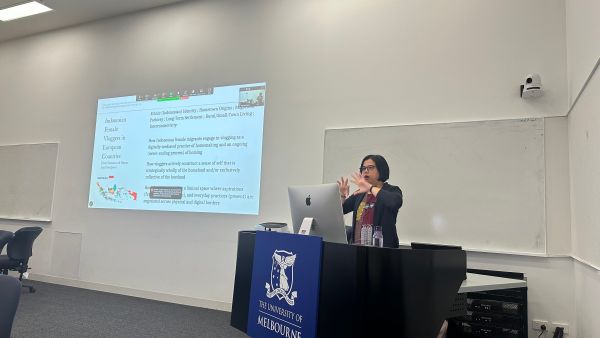 Image of Dr Tambunan lecturing