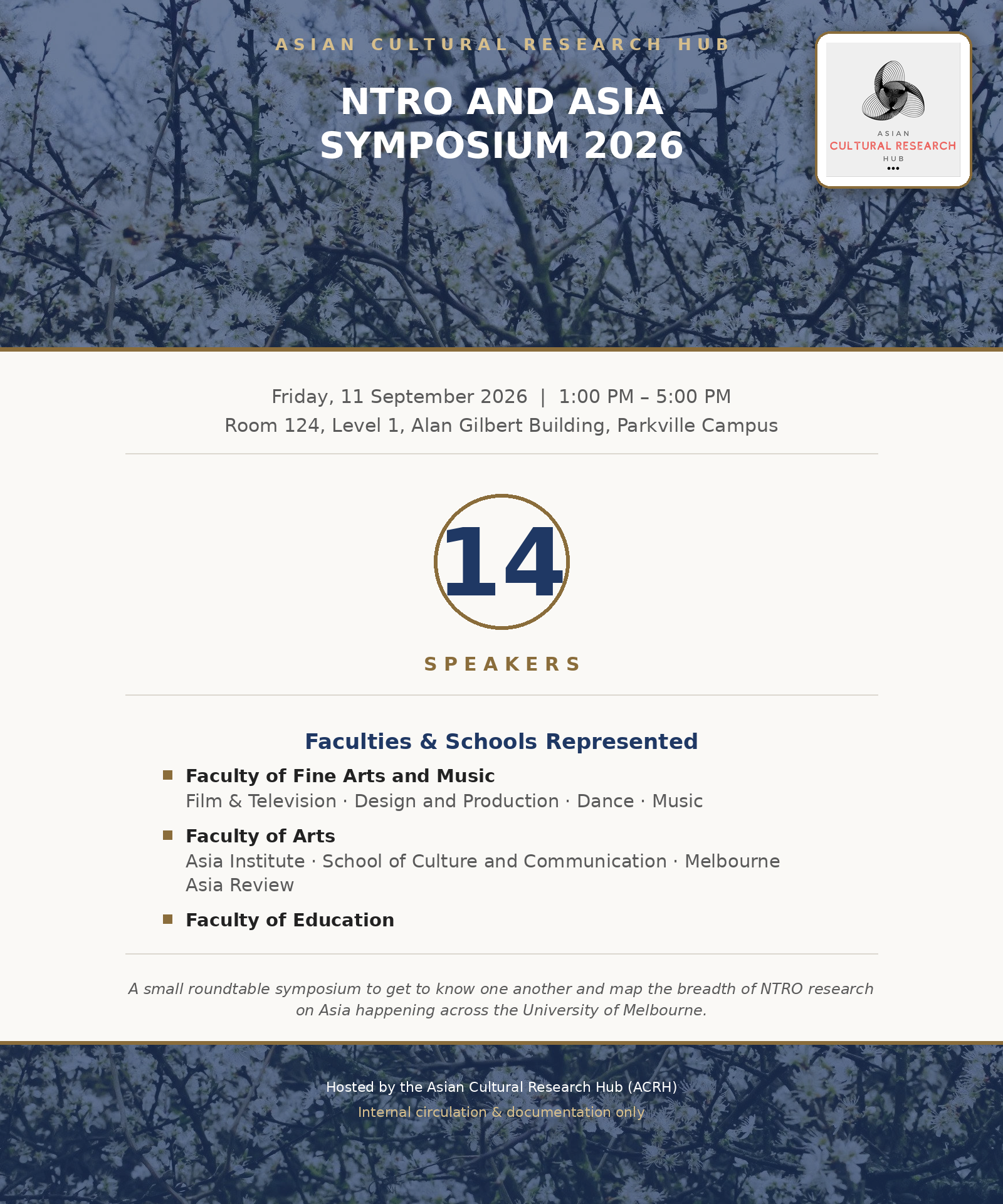 NTRO sympsium flyer