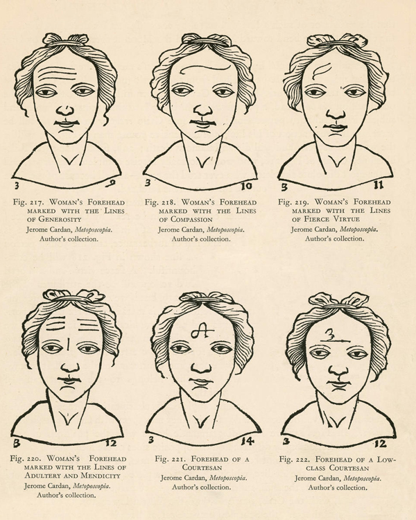 A series of drawings of faces