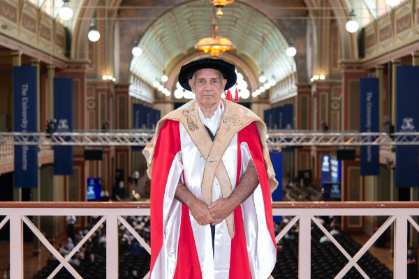 Image of Uncle Paul Briggs at graduation ceremony