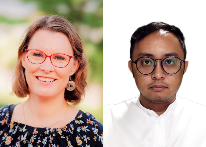 Dr Adele Webb and David Lozada