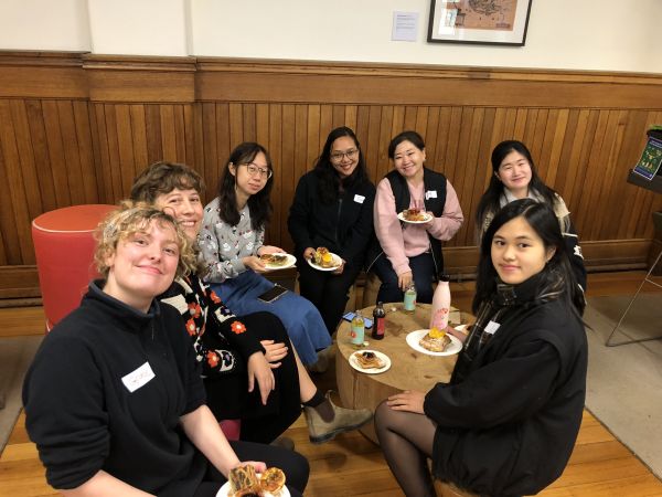 Students pictured in Old Arts building