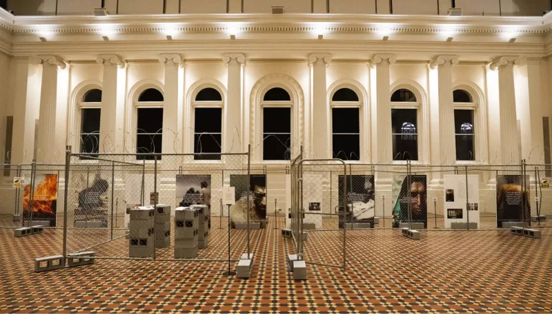 Photograph of the Exhibit A-I exhibition in gallery space