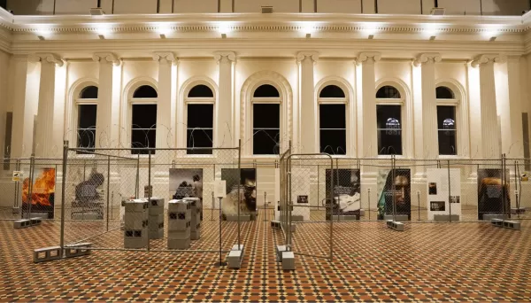 Photograph of the Exhibit A-I exhibition in gallery space